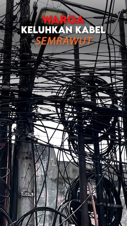 Video Keluhan Warga soal Kabel Semrawut di Kuningan