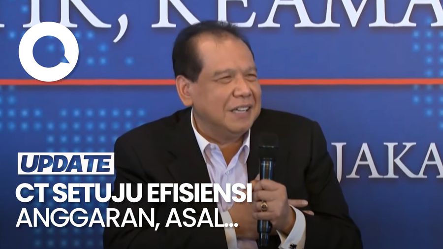 Video CT Setuju soal Efisiensi Anggaran: Asal Kantong Rakyat Tebal
