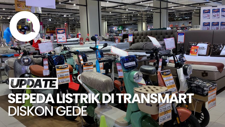 Video: Sepeda Listrik di Transmart Full Day Sale Diskon hingga Rp 2 Jutaan!