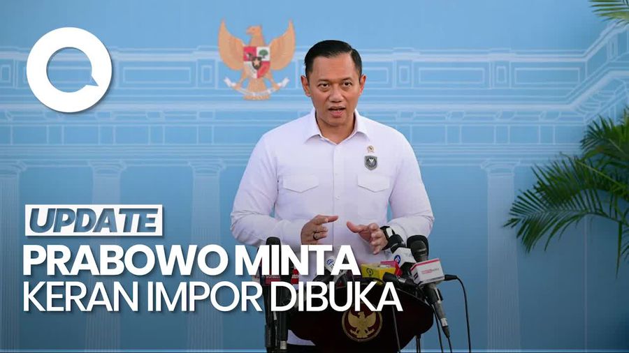 Video: Kata AHY Soal Prabowo Minta Keran Impor Dibuka Lebar