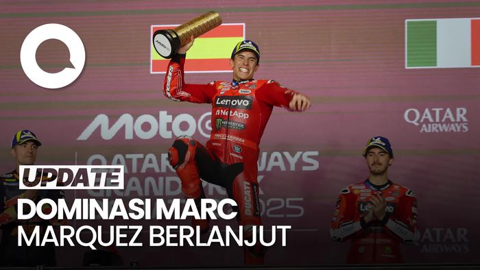 Video Marquez Sebut-sebut Bagnaia Setelah Menangi MotoGP Qatar 2025