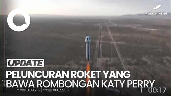 Video: Detik-detik Rombongan Katy Perry Meluncur ke Luar Angkasa