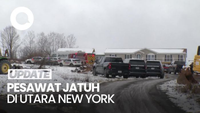 Video: Pesawat Jatuh di Utara New York, 1 Orang Tewas