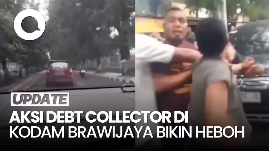 Video: Debt Collector Tarik Mobil di Markas Kodam Brawijaya, Berujung Minta Maaf