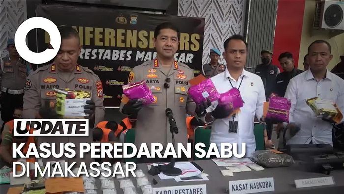 Video: Polisi Gagalkan Peredaran 8 Kg Sabu di Makassar, 90 Orang Diamankan