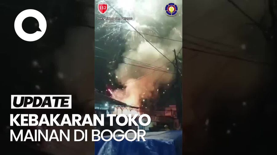 Video: Kebakaran Toko Mainan di Bogor, Petasan Ikut Meledak
