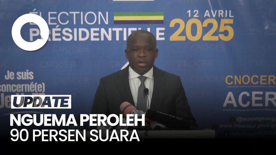 Video: Pemimpin Militer Gabon Brice Oligui Menang Pilpres