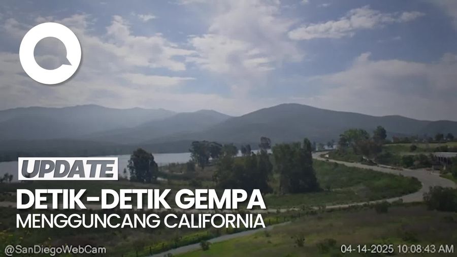 Video: Rekaman CCTV saat Gempa M 5,2 Guncang California AS