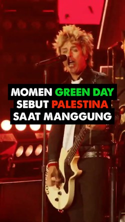 Video: Green Day Ubah Lirik Lagu Dukung Palestina Saat Tampil di Coachella