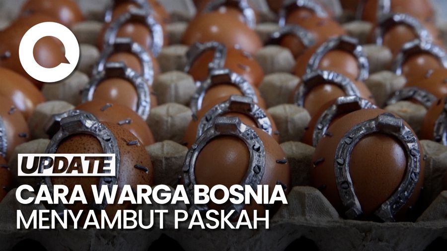 Video: Unik! Pemuda di Bosnia Buat Kerajinan Sepatu Telur untuk Sambut Paskah