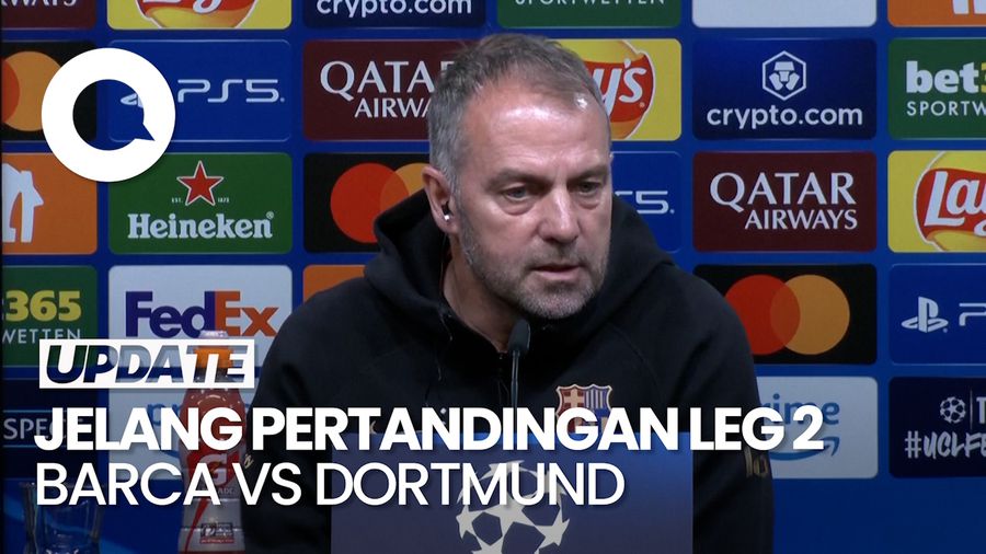 Video: Flick Bicara Persiapan Barcelona Jelang Pertandingan Leg 2 Vs Dortmund