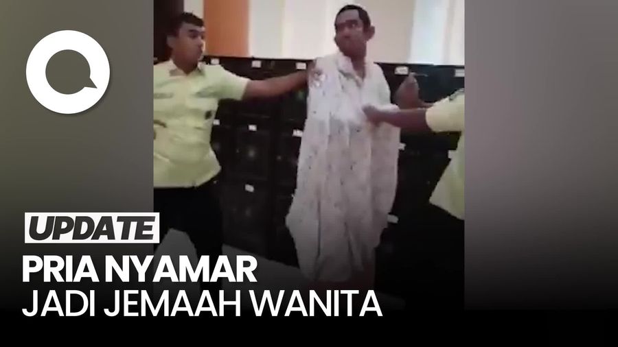 Video: Heboh Pria di Mataram Nyamar Jadi Jemaah Wanita gegara Dengar Bisikan Gaib