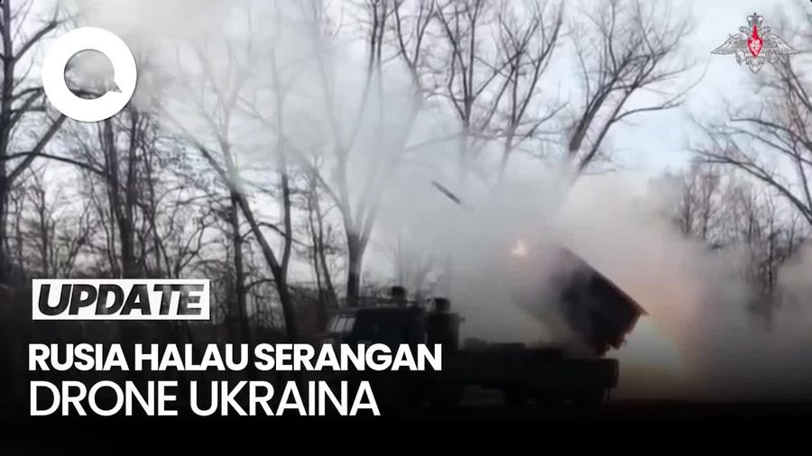 Video: Momen Militer Rusia Halau Serangan Ratusan Drone Ukraina