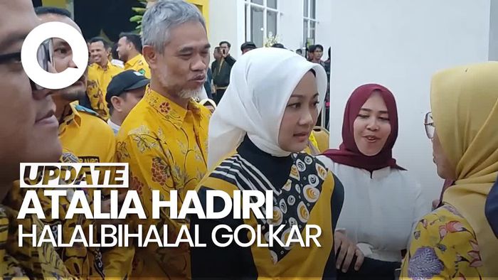 Video: Tanpa Ridwan Kamil, Atalia Hadiri Halalbihalal Golkar di Jakarta