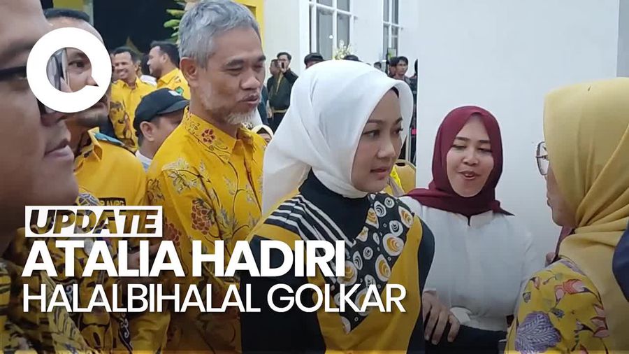 Video: Tanpa Ridwan Kamil, Atalia Hadiri Halalbihalal Golkar di Jakarta