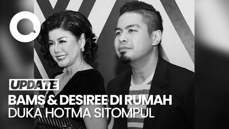 Video: Bams dan Desiree Melayat ke Rumah Duka Hotma Sitompul