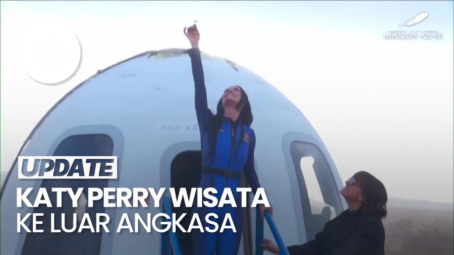 Video: Lihat Lagi Momen Katy Perry Terbang ke Luar Angkasa dalam 11 Menit