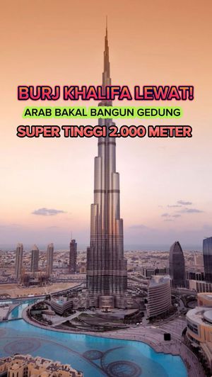 Video: Burj Khalifa Lewat! Arab Bakal Bangun Gedung Super Tinggi 2.000 Meter