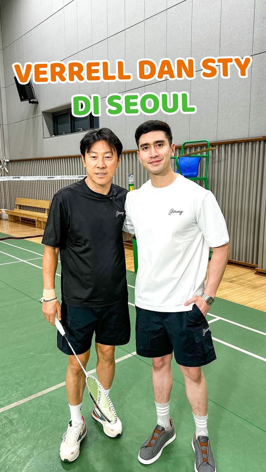 Video: Potret Verrell Bramasta Bersama Shin Tae Yong Habiskan Weekend di Seoul