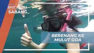 Berenang Menyusuri Mulut Gua Sarang dalam Momen Berharga, Sabang