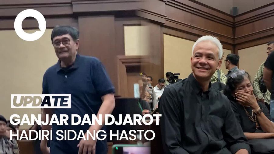 Video: Momen Ganjar-Djarot Hadiri Sidang Hasto Kristiyanto