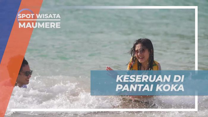 Bermain Seru di Pantai Koka yang Menyegarkan, Maumere