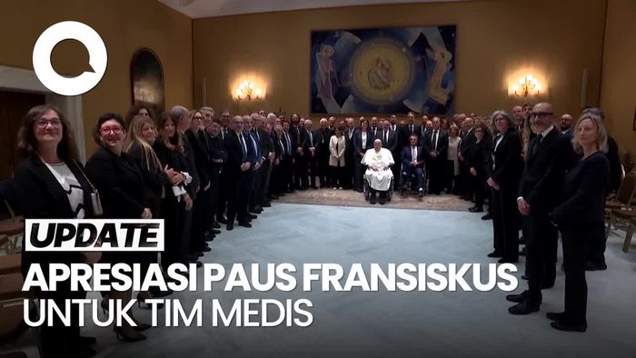 Video: Paus Fransiskus Temui dan Berterima Kasih ke Tim Medis yang Merawatnya