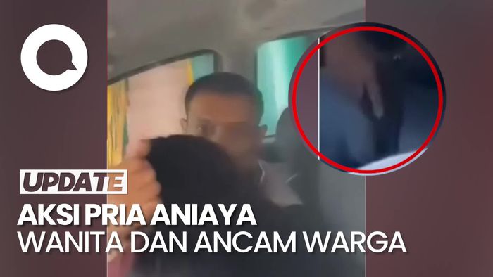 Video: Heboh Pria Aniaya Mantan dan Ancam Warga Pakai Pistol di Palembang