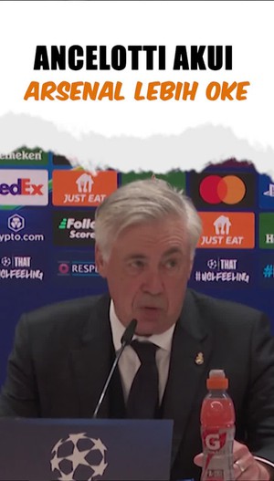 Video Madrid Tersingkir, Ancelotti: Arsenal Lebih Baik dari Kami