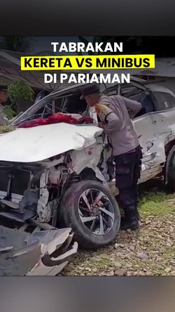 Video Tabrakan Kereta vs Minibus di Pariaman, 2 Korban Terjepit