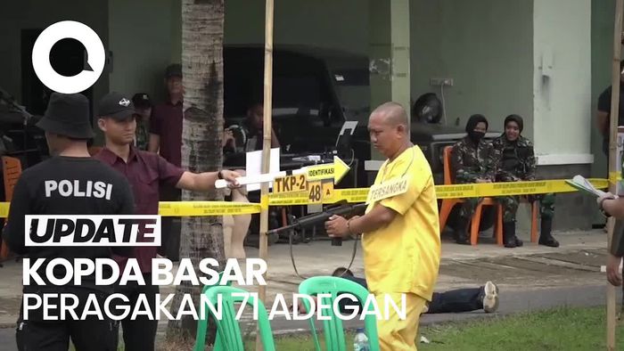 Video Rekonstruksi Penembakan 3 Polisi di Lampung, Kopda Basar Peragakan 71 Adegan
