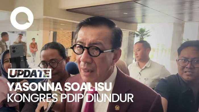 Video: Yasonna Jawab Isu Kongres PDIP Mundur Gegara Tunggu Sidang Hasto