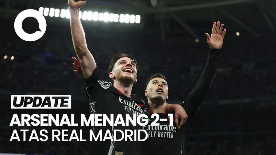 Video: Arsenal Melaju ke Semifinal Usai Taklukkan Real Madrid 2-1