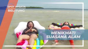 Bersantai dan Menikmati Suasana Alam di Pulau Pasir Timbul, Belitung