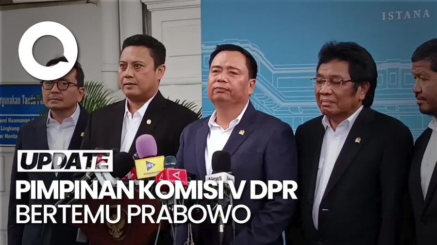 Video: Komisi V DPR Bertemu Prabowo di Istana, Bahas Pembangunan Jalan Daerah