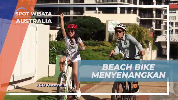 Bersepeda Ceria di Pantai yang Menawan di Gold Coast, Australia