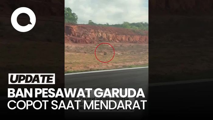 Video: Viral Ban Pesawat Copot Saat Mendarat, Ini Penjelasan Garuda