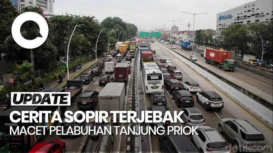 Video Cerita Sopir Truk Terjebak Macet Pelabuhan Tanjung Priok: Rugi BBM, Pusing!
