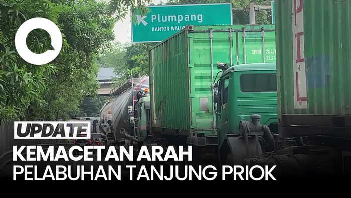 Video: Exit Tol Plumpang-Jalan Yos Sudarso Menuju Pelabuhan Tanjung Priok Masih Macet 