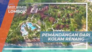 Menikmati Indahnya Pemandangan Dari Kolam Renang Di Lombok