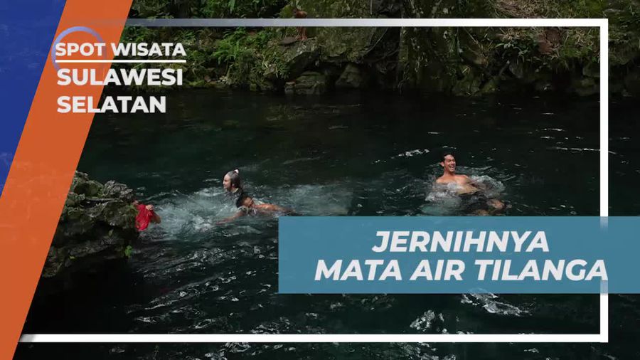 Bermain Riang di Jernihnya Mata Air Tilanga, Toraja, Sulawesi Selatan