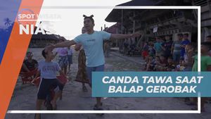 Ceriakan Canda dan Tawa Saat Balap Gerobak di Desa Bawomataluo, Nias