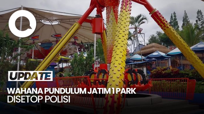 Video: Wahana Ekstrem Pendulum Jatim Park Disetop Polisi Seusai Pengunjung Terjatuh