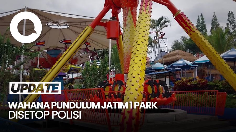 Video: Wahana Ekstrem Pendulum Jatim Park Disetop Polisi Seusai Pengunjung Terjatuh