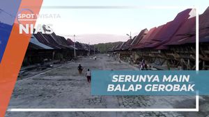 Bersenang-Senang Balap Gerobak di Sore Hari Desa Bawomataluo, Nias