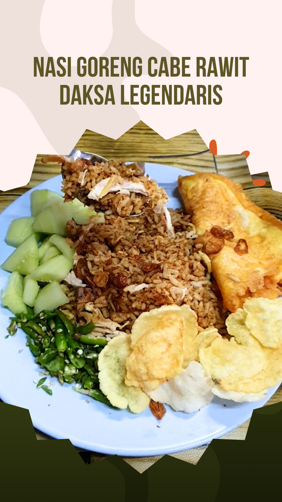  Video: Nasi Goreng Cabe Rawit Daksa Legend, Tanpa Minyak dan MSG