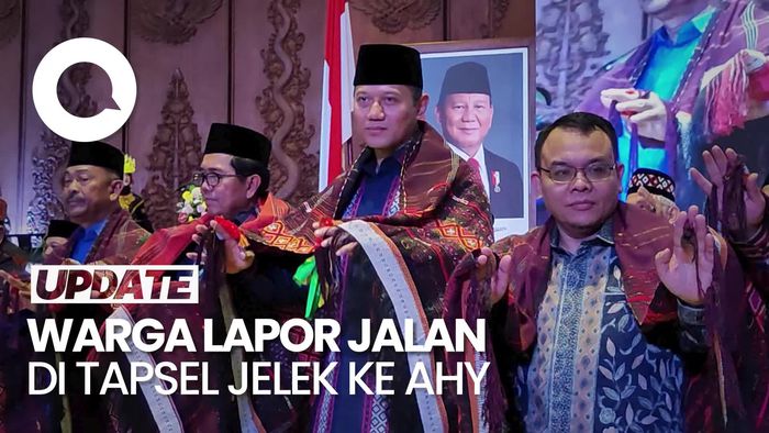 Video Warga Kompak Laporkan Jalanan di Tapsel Jelek ke Menko AHY