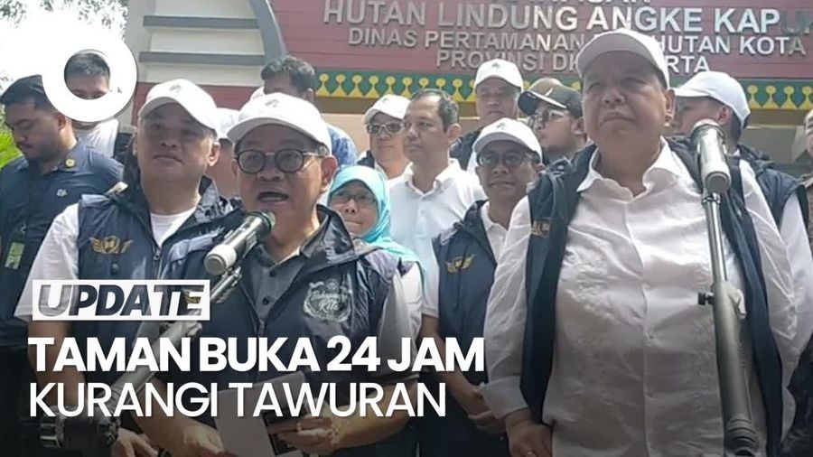 Video Pramono Buka Taman 24 Jam untuk Kurangi Tawuran