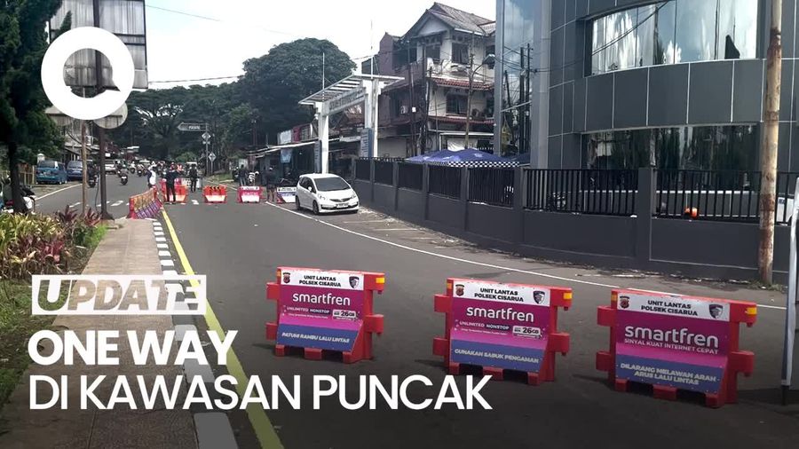 Video One Way Diberlakukan, Kendaraan Menuju Puncak Bogor Disetop