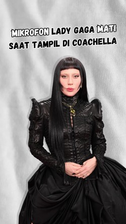Video: Permintaan Maaf Lady Gaga gegara Mikrofon Mati Saat Tampil di Coachella